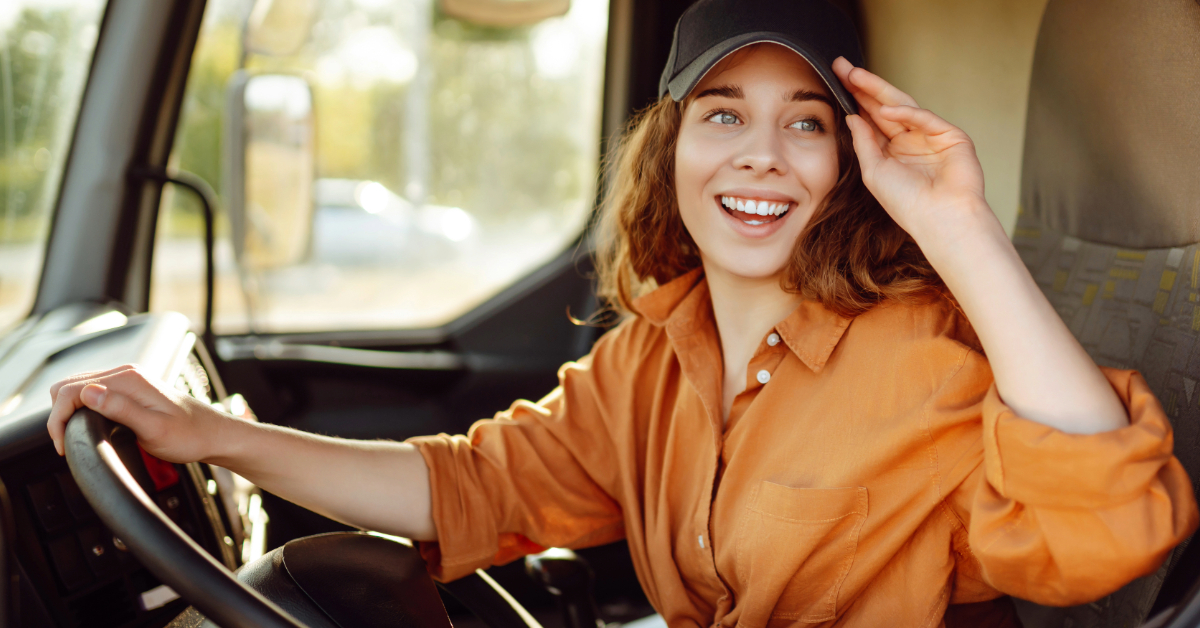 Truck driver at a driveaway service job Truck driver at a driveaway service job