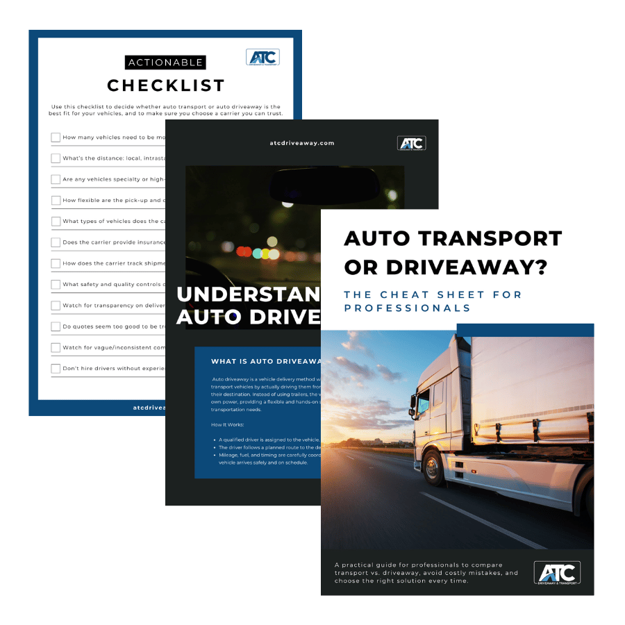 Auto Transport or Driveaway ebook pages