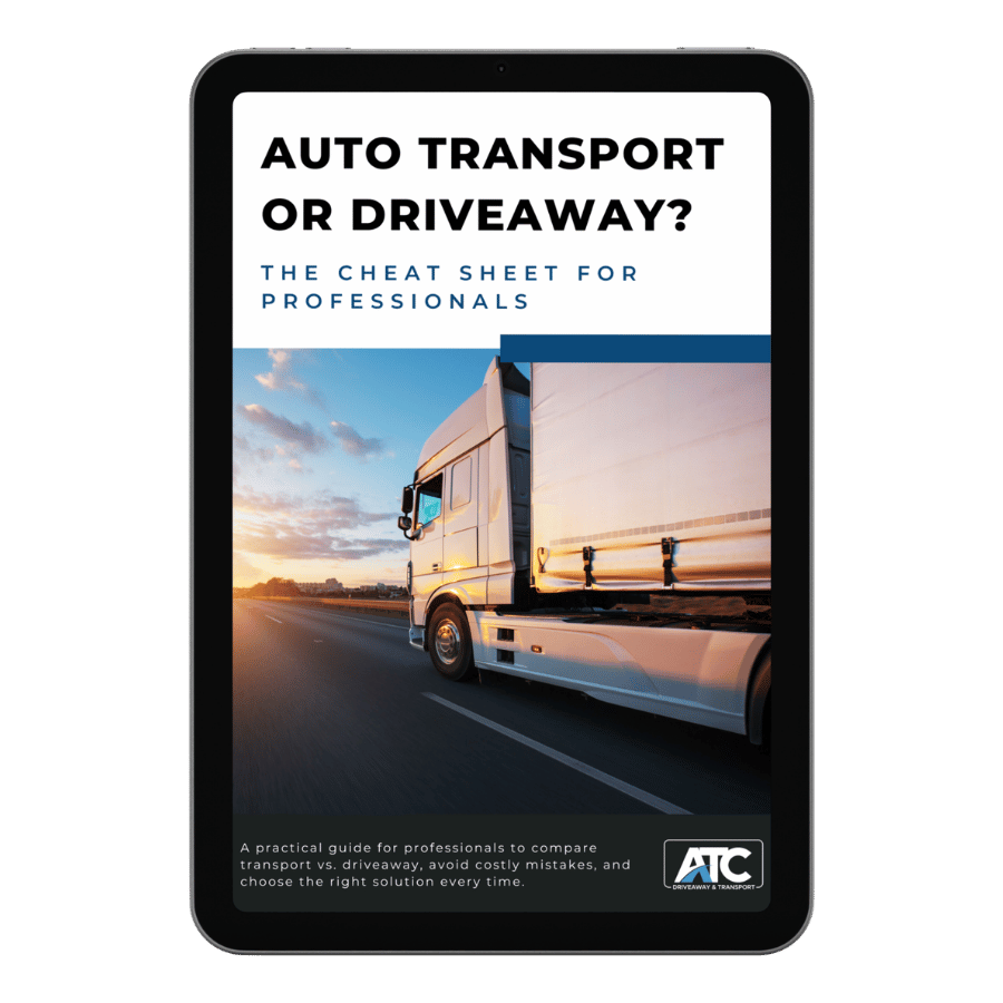 Auto Transport or Driveaway tablet cover