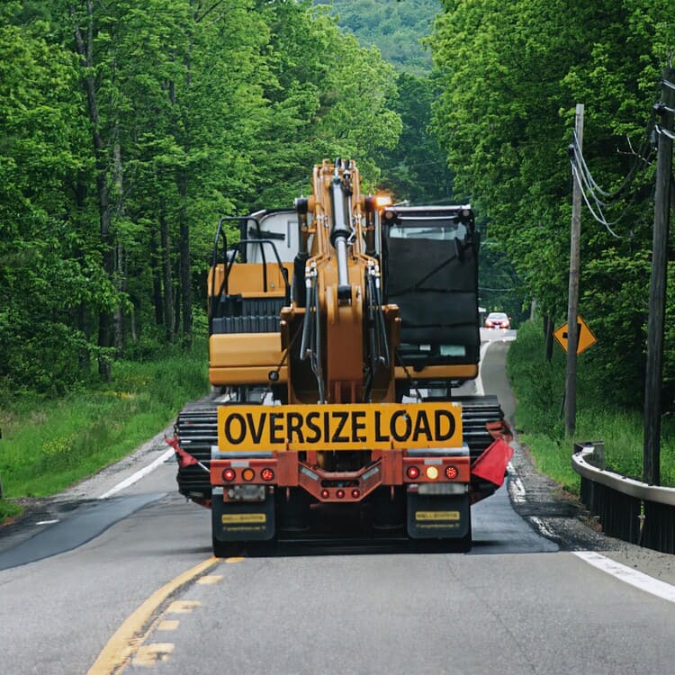 oversized truck load